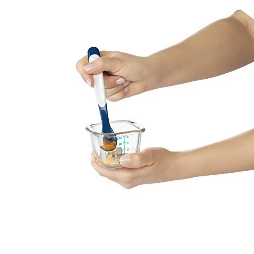 Colheres de Alimentação Infantil, Oxotot, Multicor, Pacote de 4