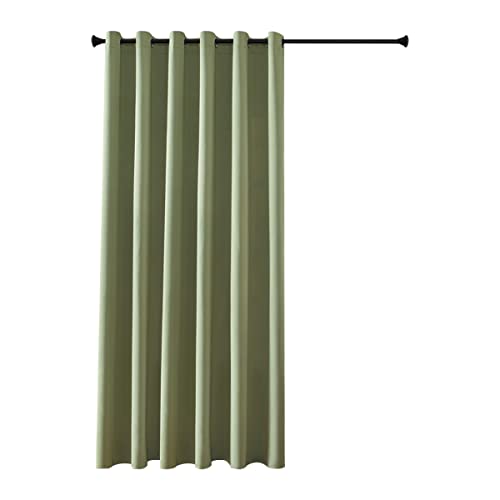 MRTREES Blackout Curtains Bedroom 90 Drop 1 Panel Sage Green Eyelet Thermal Curtain for Living Room Soft Texture Window Treatments for Kids 90x90 Inch 228x228 CM