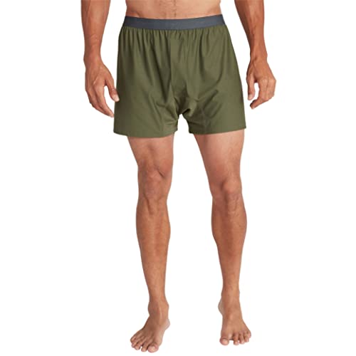 ExOfficio mens Give-n-go Boxer base layer bottoms, Nori, Medium