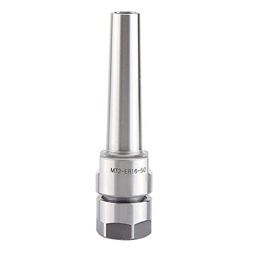 MT2-ER16-50 M10 Taper Collet Chuck Holder, CNC Milling Holder Carbon Steel Face Milling Arbor Adapter CNC Milling Tools