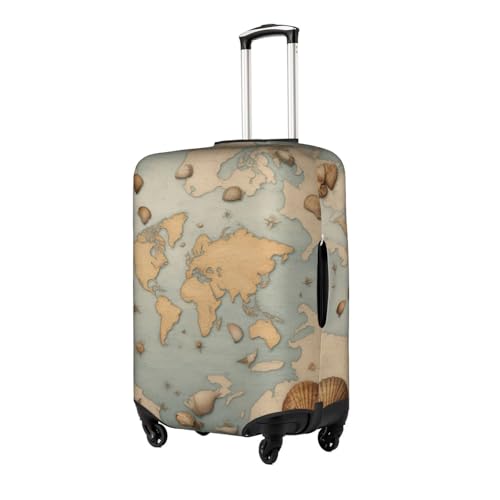 Sea Shell Tsa Approved Luggage Cover For 18-32 Inch Suitcases Scratch-Resistant Stretch Luggage Cover2
