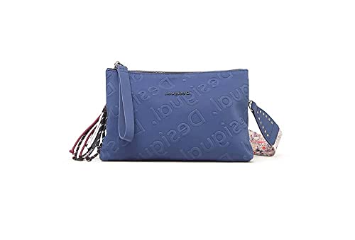 Desigual Bols_Galia Dortmund, Across Body Bag Femme, Bleu, Taille Unique
