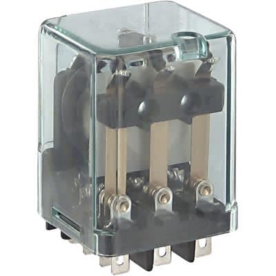 TE Connectivity/Midtex Brand, 157-23B200-2Pack, Electromechanical Relay 12VDC 120Ohm 10A 3PDT ((38.73mm 35.56mm 55.5mm)) Plug-in General Purpose Relay