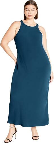 Image of City Chic Plus Size Dress, Halter Slip Dress