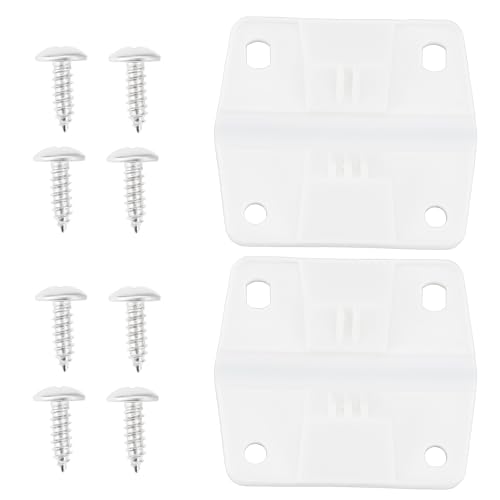 YINETTECH 2pcs Plastic Cooler Hinges Ice Chest Hinges Cooler 5256-1851 5283-1141 6262-1141 Compatible with Coleman Coolers(with 8 Mounting Screws)