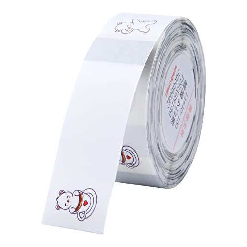 Papier semi-transparent pour imprimante d'étiquettes D11/D110/D101 - Étiquettes vierges imperméables - 14 x 40 mm - 160 feuilles/rouleau pour organiseur, supermarché, magasin