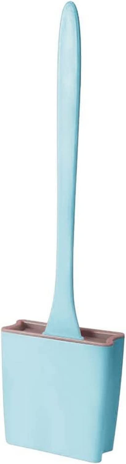Juego de escobilla y soporte for inodoro, escobilla for inodoro de gel de sílice, sin extremos muertos for lavar el inodoro, escobilla de silicona for colgar, cepillo de limpieza suave, soporte for es