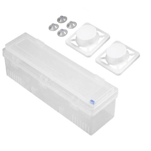 Cortador de film transparente – Dispensador de film transparente, organizador de film transparente | Dispensador de láminas con cortador, cortador de láminas de aluminio – cortador estable para