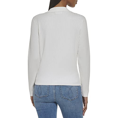 Image of Calvin Klein Women's Rib Cardi Button Front