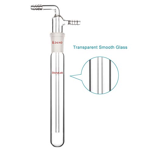 Stonylab VAC-TRAP-OD10MM-D200MM Glass Vacuum Cold Trap Bubbler thumb #3