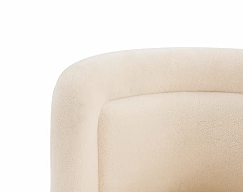 Sillón Plegable Blanco con Base Dorada Giratoria miniatura 4