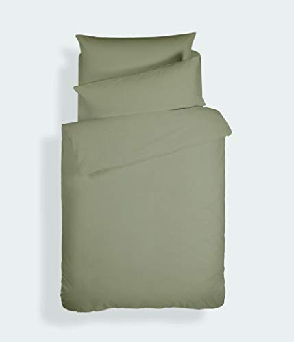 Parure de lit de 90 cm Bianca en coton percale pour éviter la chaleur nocturne lit uni - 2