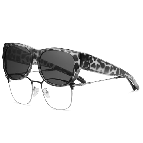 Image of HAOLOTA Fit Over Glasses Sunglasses for Women Polarized
