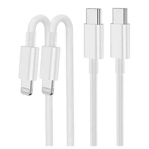 iPhone Charger Cable 6FT+3FT with USB Wall Charger Block 2Pack Dual Port Cube Plug Power Charging Adapter Brick for Apple iPhone 11/XS Max/XR/X/8/8 Plus/7/6S/6S Plus/6/SE/5S/5C/iPad Mini/Air