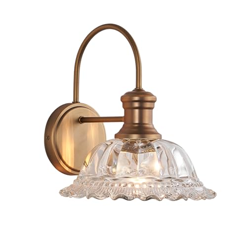 Image of HDDFL Wall Scones Matte Brass Wall Lighting Fixture Vintage Indoor Lamp for Bedroom Living Room Door Header