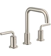 Lava Odoro Gold Bathroom Faucet 3 Hole, 8 Inch Widespread Bathroom