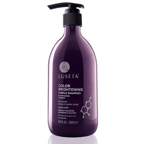 Luseta Purple Shampoo for Blonde, Grey & Damaged Hair 16.9oz