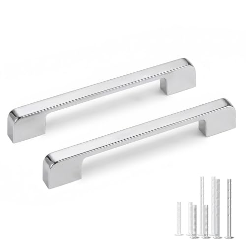Lepatape Polished Chrome Cabinet Pulls 6-5/16" Polished Nickel Cabinet Pull