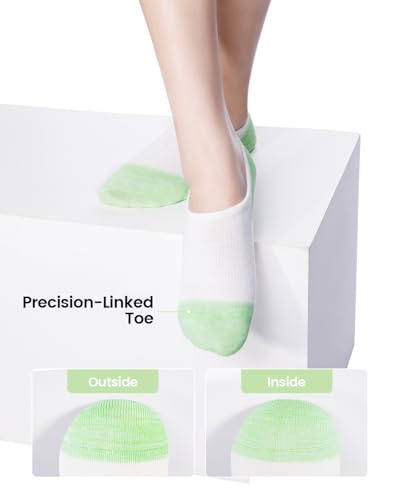 Image of IDEGG No Show Socks Women 10 Pairs Low Cut Anti-Slid Novelty Athletic Casual Invisible Liner Socks