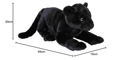 Ravensden Soft Toy Plush Black Panther 45cm, 45cm (L) x 20cm (H) x 15cm (W) - Image 2
