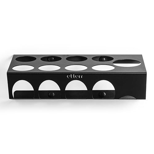 etterr | Wandhalterung für Silikonpatronen und Pistole | 8 Löcher + 1 Pistole | 100% verstärkter Stahl | Organizer Regal Regal Werkstatt Garage Van | 33 x 20 x 10 cm