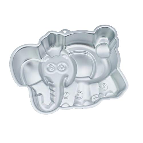 Image of Ulalaza Elephant Cake Baking Pan 3D Animal Aluminum Cake Mould First Birthday Cake Pan