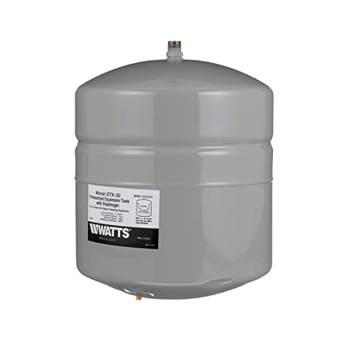 Watts Etx-30 Non-Potable Water Expansion Tank 1/2 In Mnpt Connection, 4.5 Gallon, Gray #TOP2