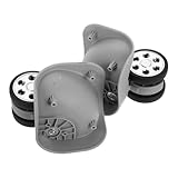 IWOWHERO Ruedas para Maletas de Equipaje Rodamiento Silencioso, Accesorio para Maleteros Cerradura de Combinación, Diseñadas para Maletas de Cuero