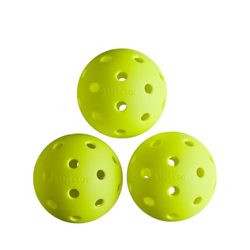 Wilson TRU 32 - Pelota de Pickleball, 3 Bolas, Color Amarillo