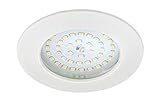 Briloner Leuchten 7206-016 LED Einbauleuchte, Einbaustrahler, LED Strahler, Spots, Deckenstrahler, Deckenspot, Lampen Wohnzimmer, einbaustrahler 230v, Deckeneinbauleuchten, 10,5 Watt, 1000 Lumen