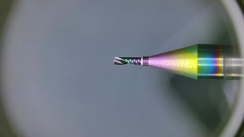 Image of Tools Solid Carbide CNC Spiral Single Flute End Mill - for Acrylic Plate Aluminum, Wood, Plastic, Brass, Copper Cutting - 1 /32 Diameter 1 /8 inch Shank 1.5 inch Length,1 Flute (1 /32-1.5 inch 5PCS)