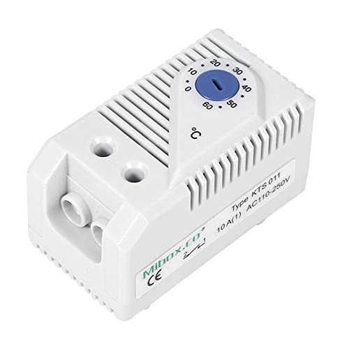 Marvellous Mechanical Thermostat,0-60? Adjustable Compact Electric Temperature Controller Switch For Filter Fan And Cooling Equipment 1Pc (1.8 X 1.7 X 1.3 Inches), Kts011 #TOP6