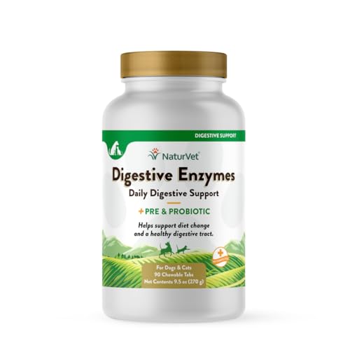 Image of NaturVet Digestive Enzymes with Pre & Probiotic for Dogs & Cats - 90 Count
