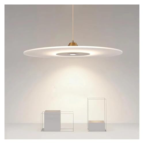 Lustre rond moderne en acrylique haut de gamme finition or 40cm