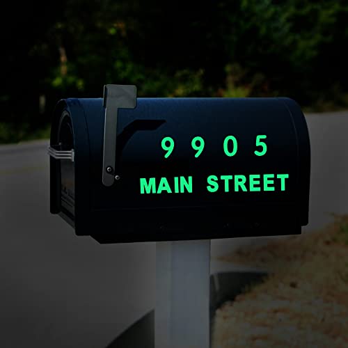 Tomall 84Pcs Glow In The Dark Alphanumeric Luminous Stickers Alphabet Letter Number Set Night Safety Luminous Decals Accessories Diy For Mailbox Laptop Keyboard Wall Ceiling Car Motorcycle (Green-S) #TOP2