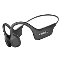 LOBKIN Casque Conduction Osseuse, Open Ear Casque Bluetooth 5.3 avec Micro, Écouteur Conduction Osseuse IPX5 Étanche pour Cyclisme, Conduite, Course à Pied