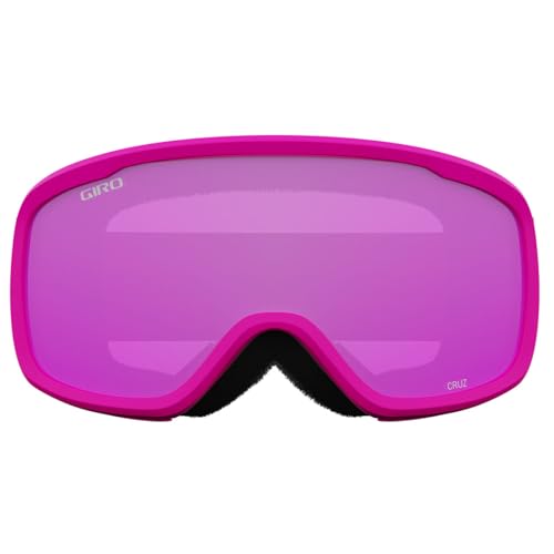 Image of Giro Cruz Adult Snow Goggles - Bright Pink Wordmark Strap with Amber Pink Lens (2021)