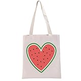 G2TUP Palestine Support Gift Watermelon Heart Tote Bag Protest Handbag Free Palestine Anti-war Gift (Watermelon Heart TB)