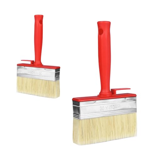 Sukudon 2 Pcs wallpaper paste brush large masonry paint brush fence paint paint brushes decorating cutting in paint brush pasting brush harris paint brush set shed paint paintbrush