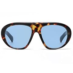 Tortoise Frame Blue Lens