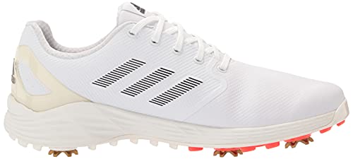 Adidas Men's Zg21 Recycled Polyester Golf Shoes, Footwear White/Core Black/Solar Red, 7.5 #TOP5
