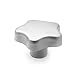 Ganter Normelemente | Edelstahl - Sterngriff - GN 5334-40-M8-E | matt gestrahlt | 1 Stück