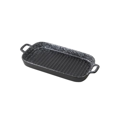 Plat à four rectangulaire en céramique grise de 30,6 cm compatible micro-ondes - 2