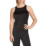 Reebok Women's Speedwick Padded Long Bra Tank, Black, 2XS