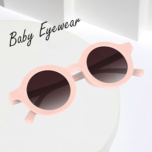 Image of IFLASH Toddler Sunglasses for Girls Boys - Kids Round UV400 Protection Glasses Age 2-8