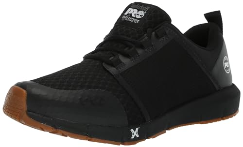 Timberland PRO Men's Radius Soft Toe Industrial Athletic Work Shoe, Black/Gum-2024 New, 9.5M