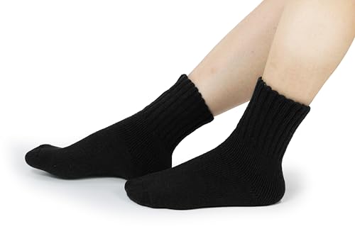 Image of BomKinta Boot Socks for Women Winter Solid Thick Warm Socks Cozy Crew Socks Christmas Gift