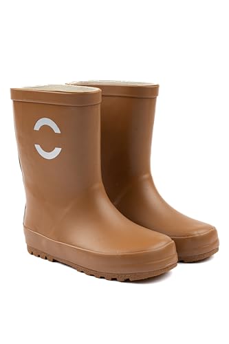 Mikk-line Gummistiefel Kinder 28 | Rubber Regenstiefel mit Reflektierenden Details - Wasserdichte Kinderstiefel, Leicht und Rutschfest | Komfortable Allwetter Kinderstiefel