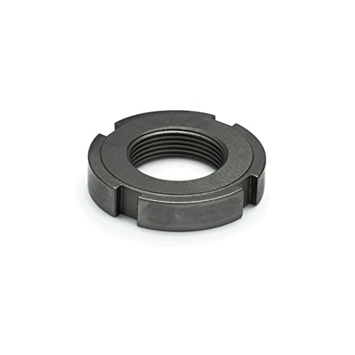 J.W. Winco 220XSNA DIN1804 Slotted Spanner Nut, Unhardened, M22 x 1.5 mm, Steel