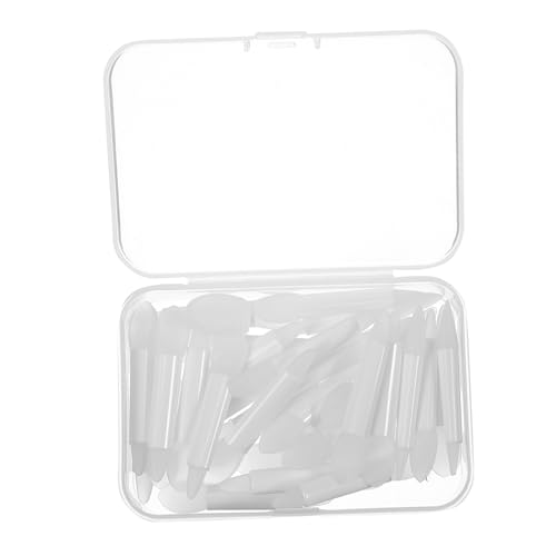 PartyKindom 1Set Silicone Lip Brush Portable Lipstick Applicator and Lip Mask Brush for Daily Makeup for Beauty Salons and Home Use Chic Design White